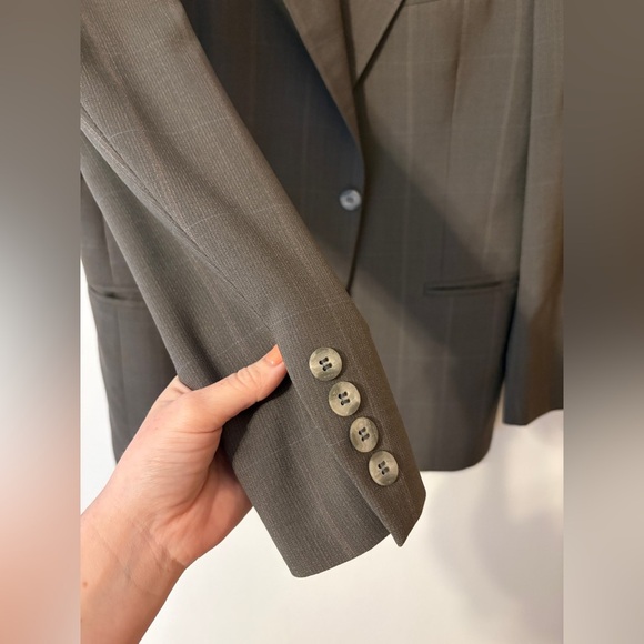 Jean-Paul Germain Mens Suit Jack Blazer Size 40R Gray Color 100% Pure Wool - Picture 5 of 16